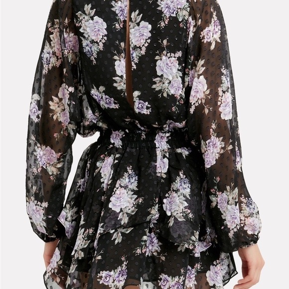 LOVESHACKFANCY Kaia Mini Dress Floral Long Sleeve XS - Picture 10 of 14